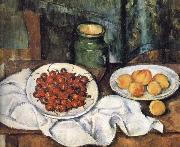 Paul Cezanne of still life cherries France oil painting artist